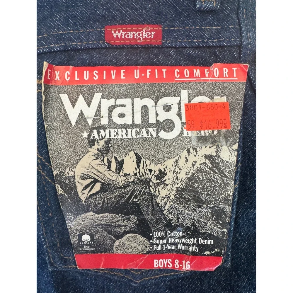 (2) Wrangler American Boys Jeans, Size 10 Slim, New With Tags,‎ Made in USA - Picture 2 of 5